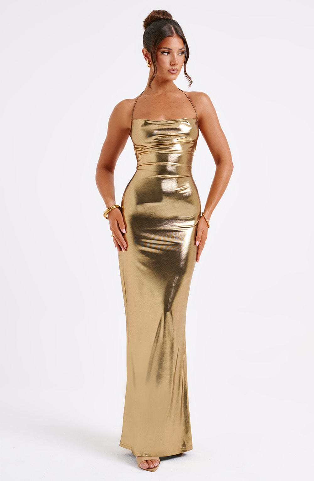 Vestido Maxi Talisa - Dorado