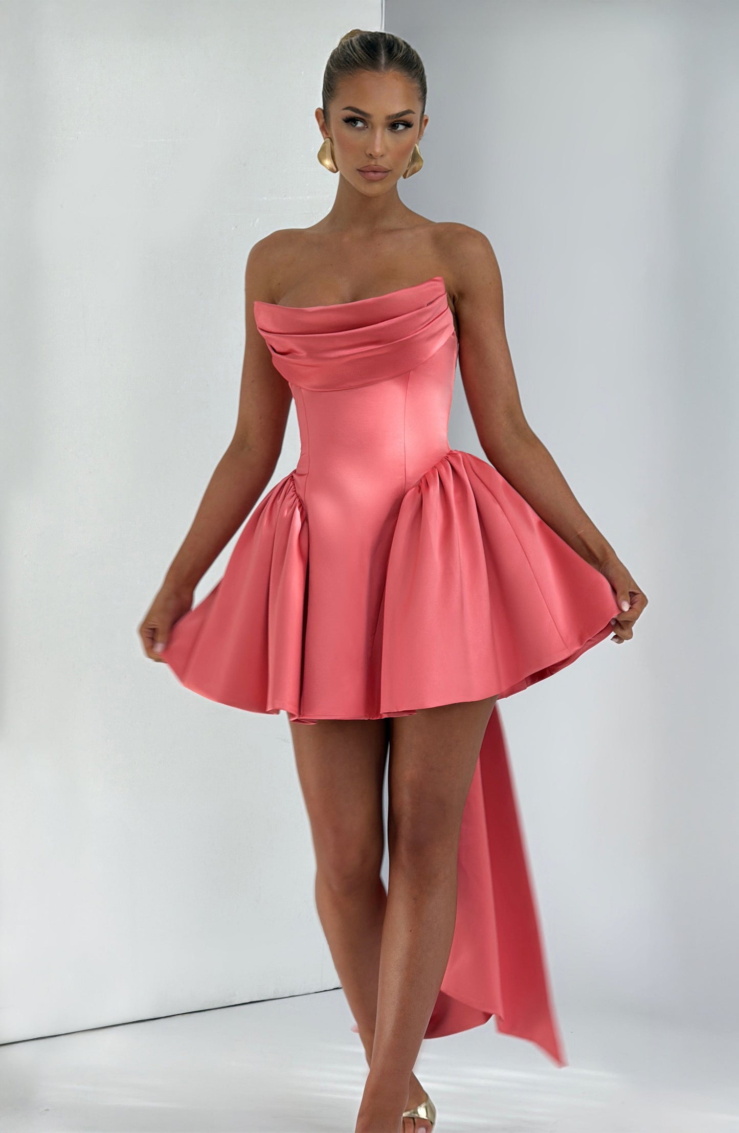 Vestido Mini Trinity - Rosa Coral