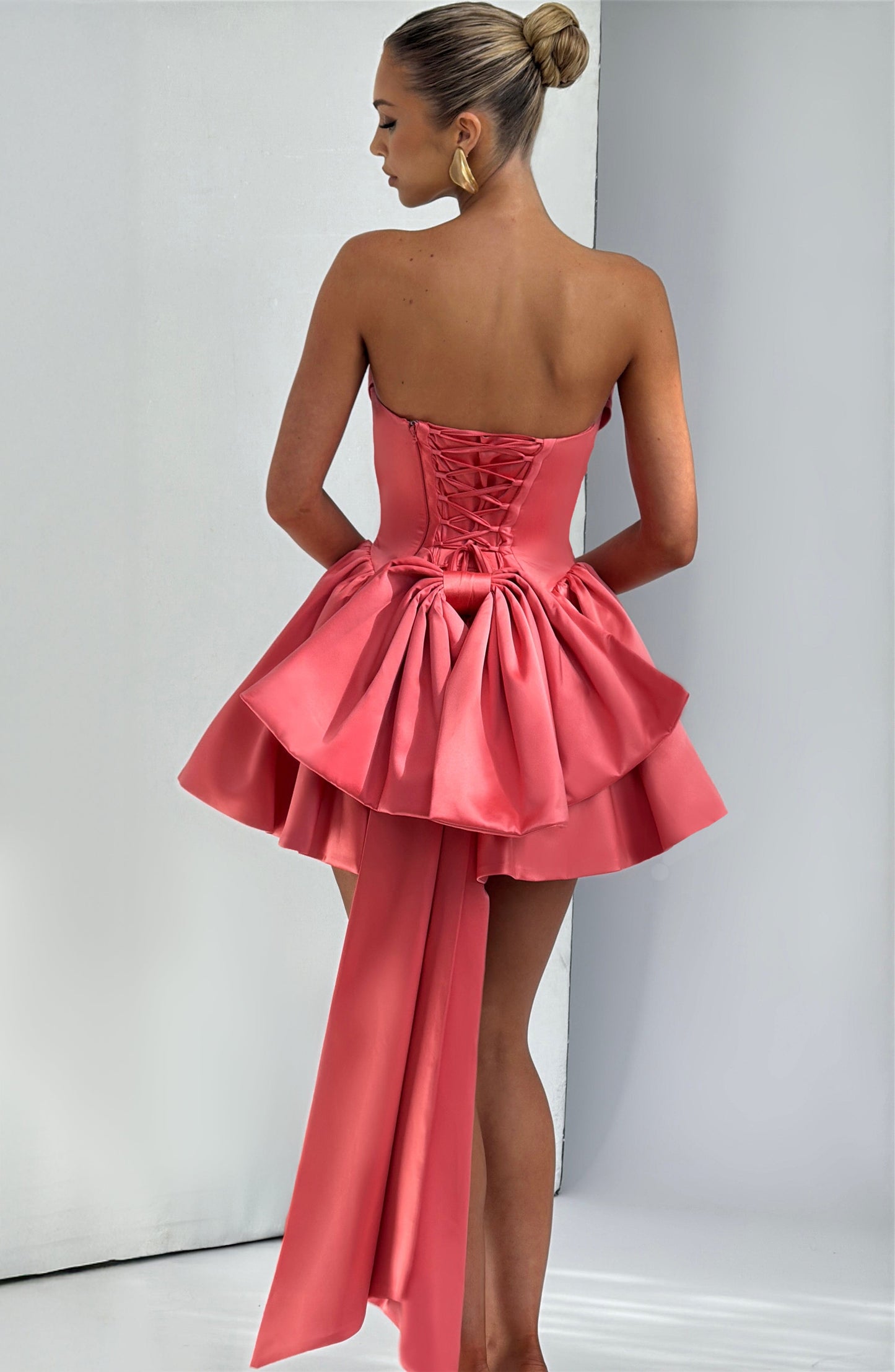 Vestido Mini Trinity - Rosa Coral