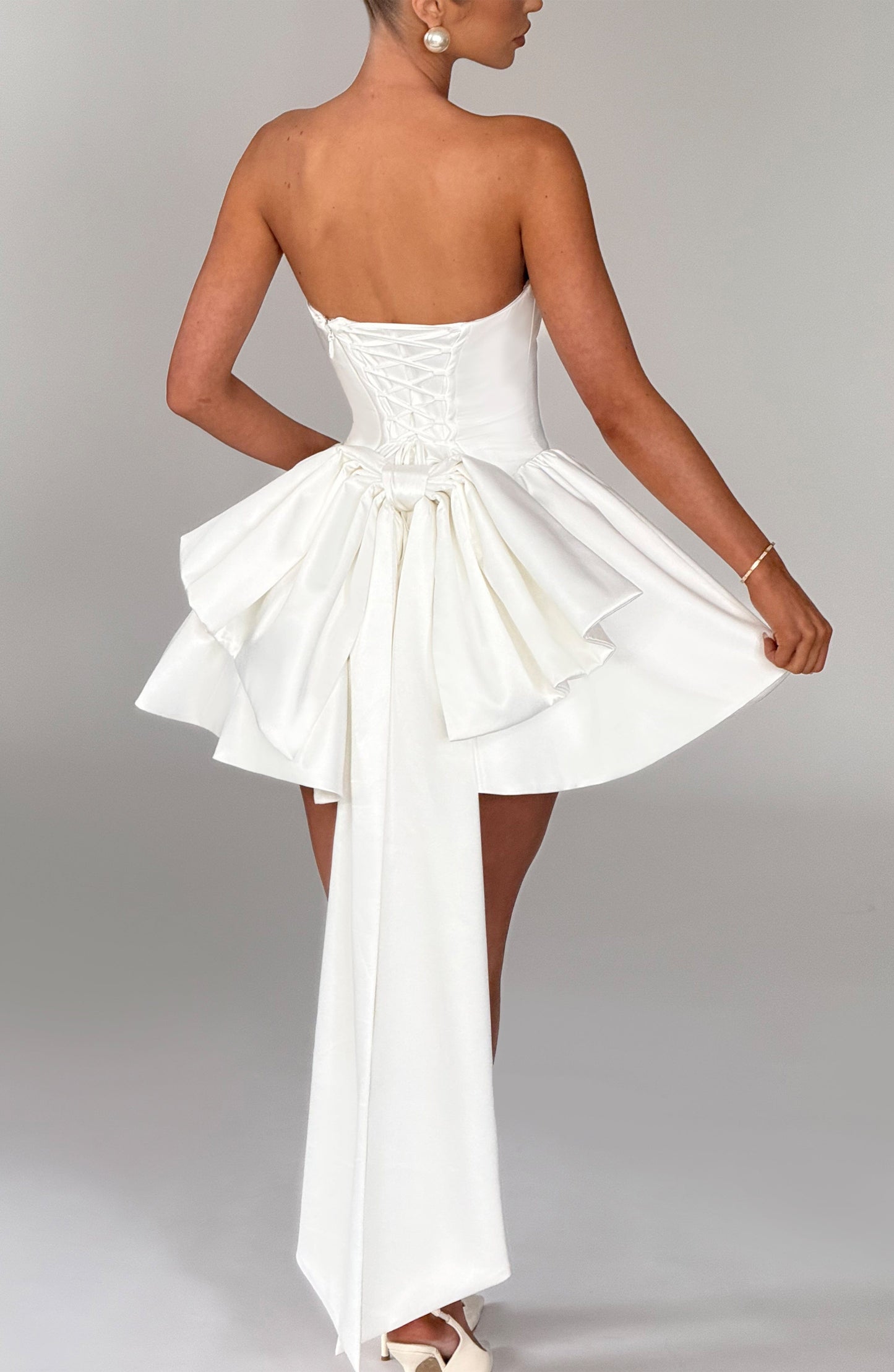Vestido Mini Trinity - Marfil