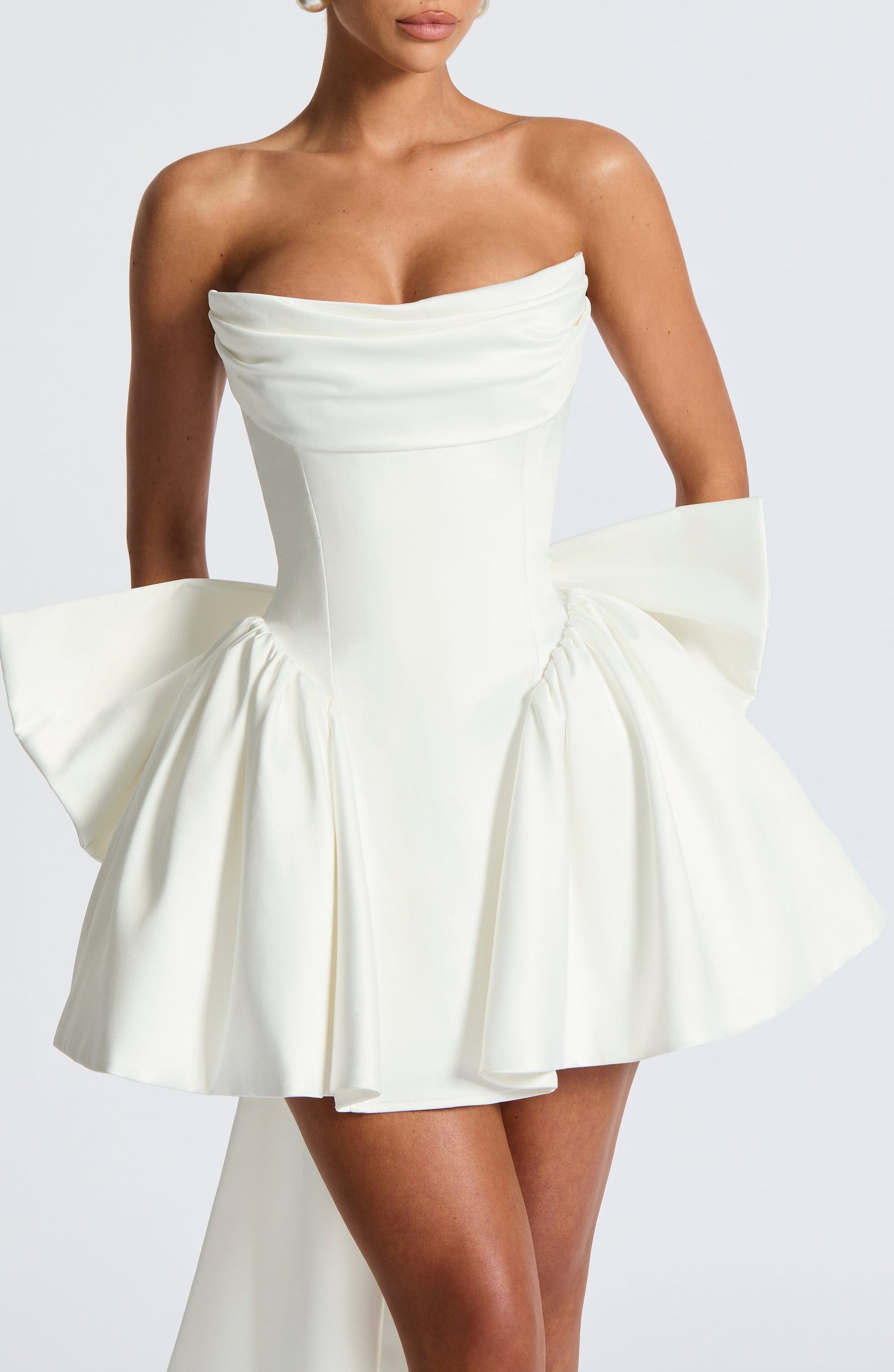 Vestido Mini Trinity - Marfil
