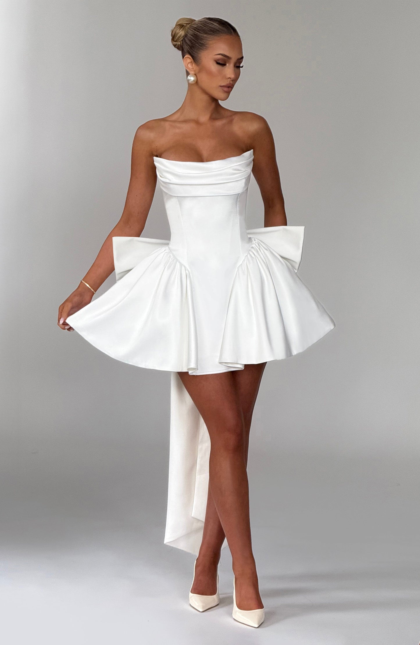 Vestido Mini Trinity - Marfil