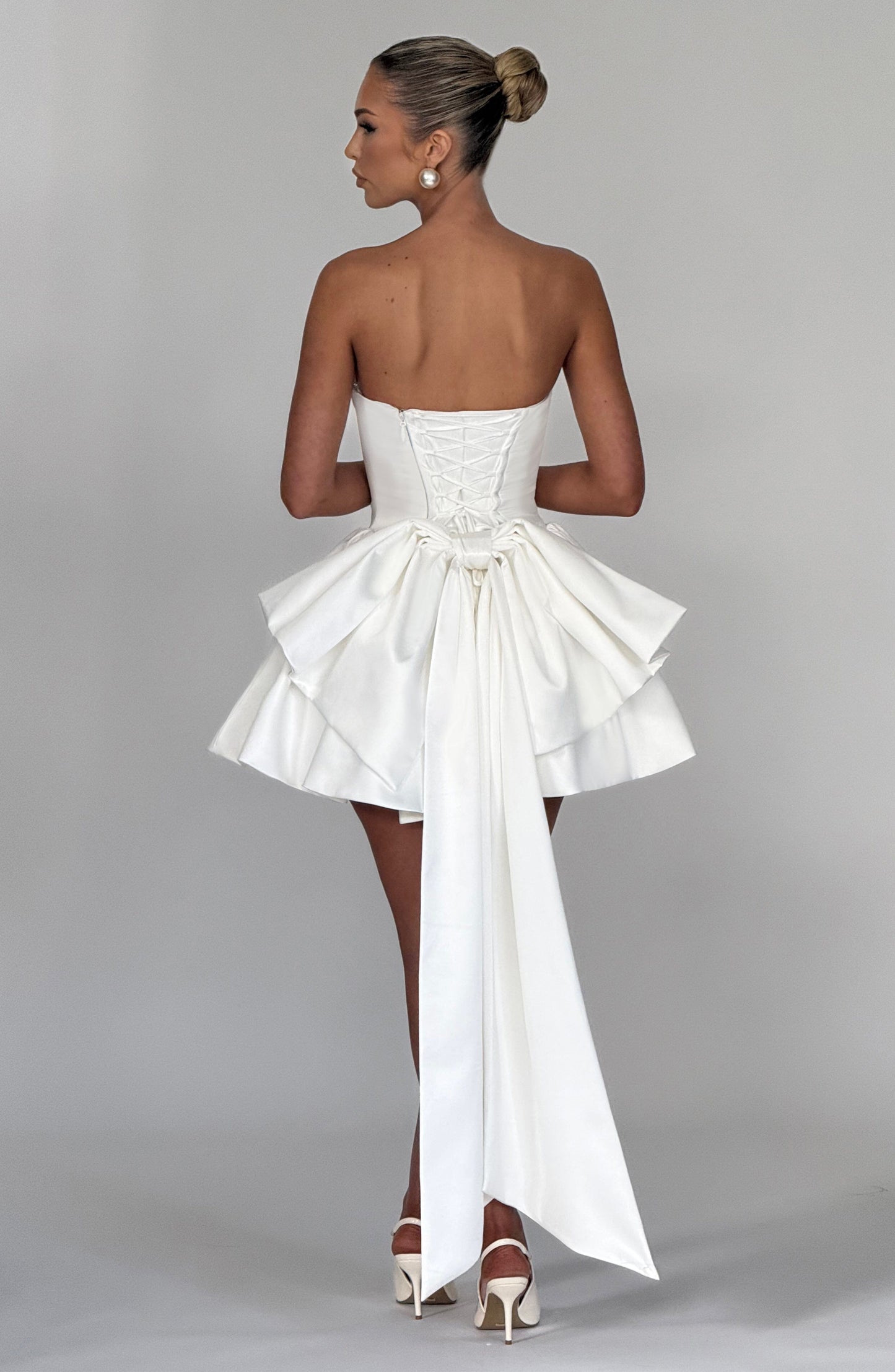 Vestido Mini Trinity - Marfil