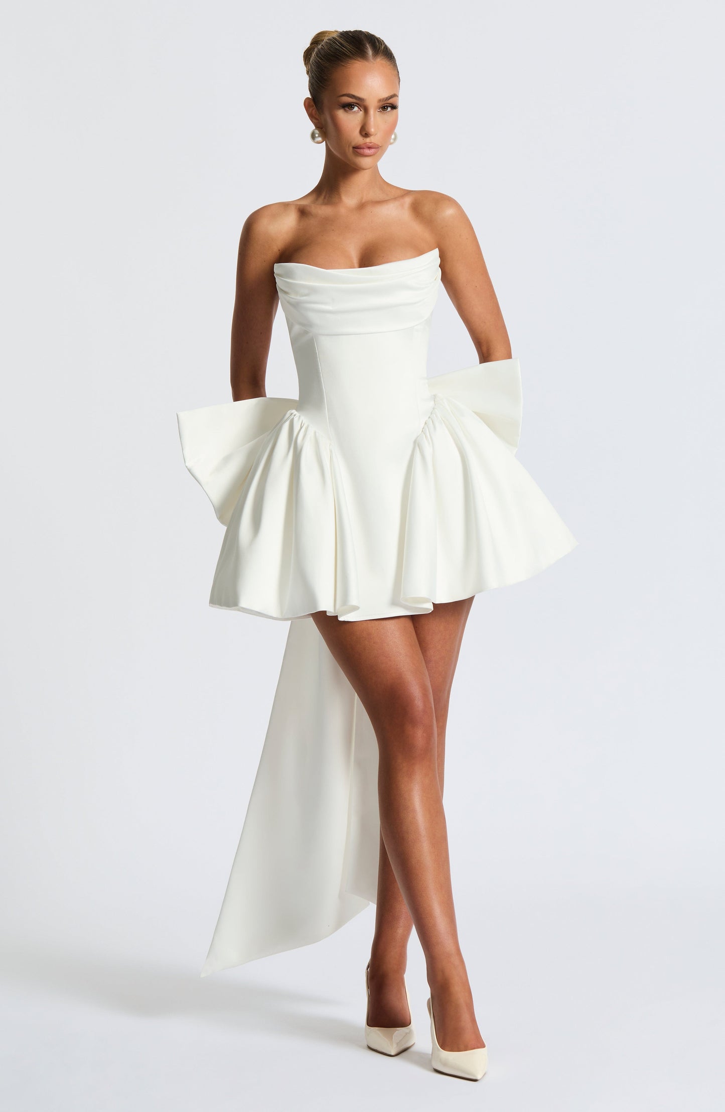 Vestido Mini Trinity - Marfil