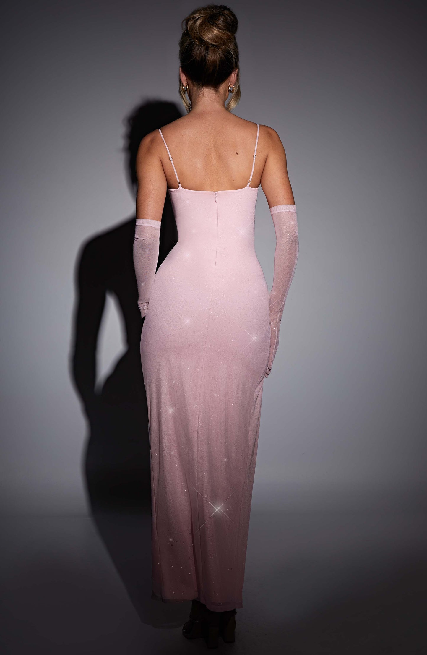 Vestido Maxi Trixie - Brillo Rosa