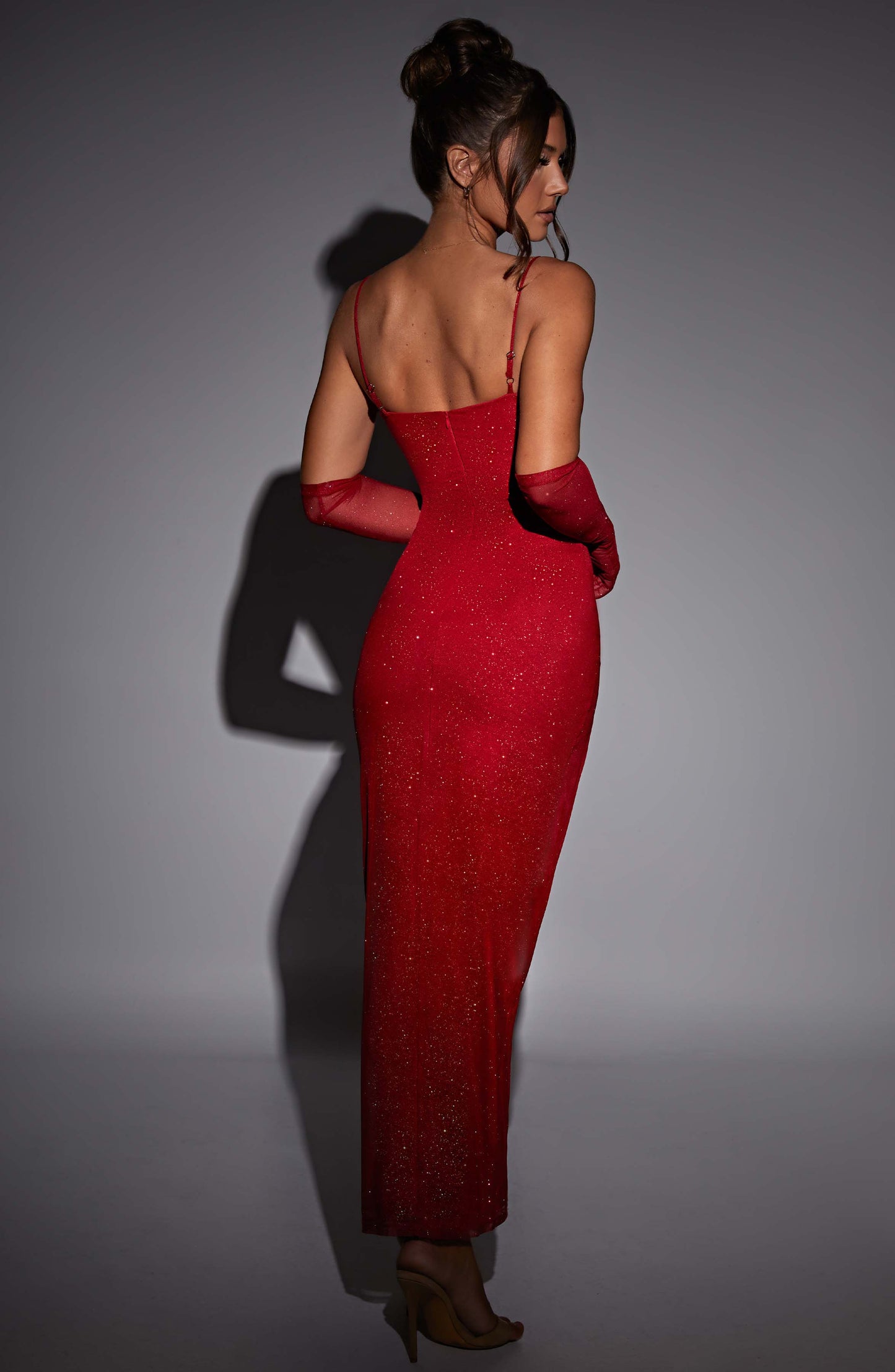 Vestido Maxi Trixie - Brillo Rojo