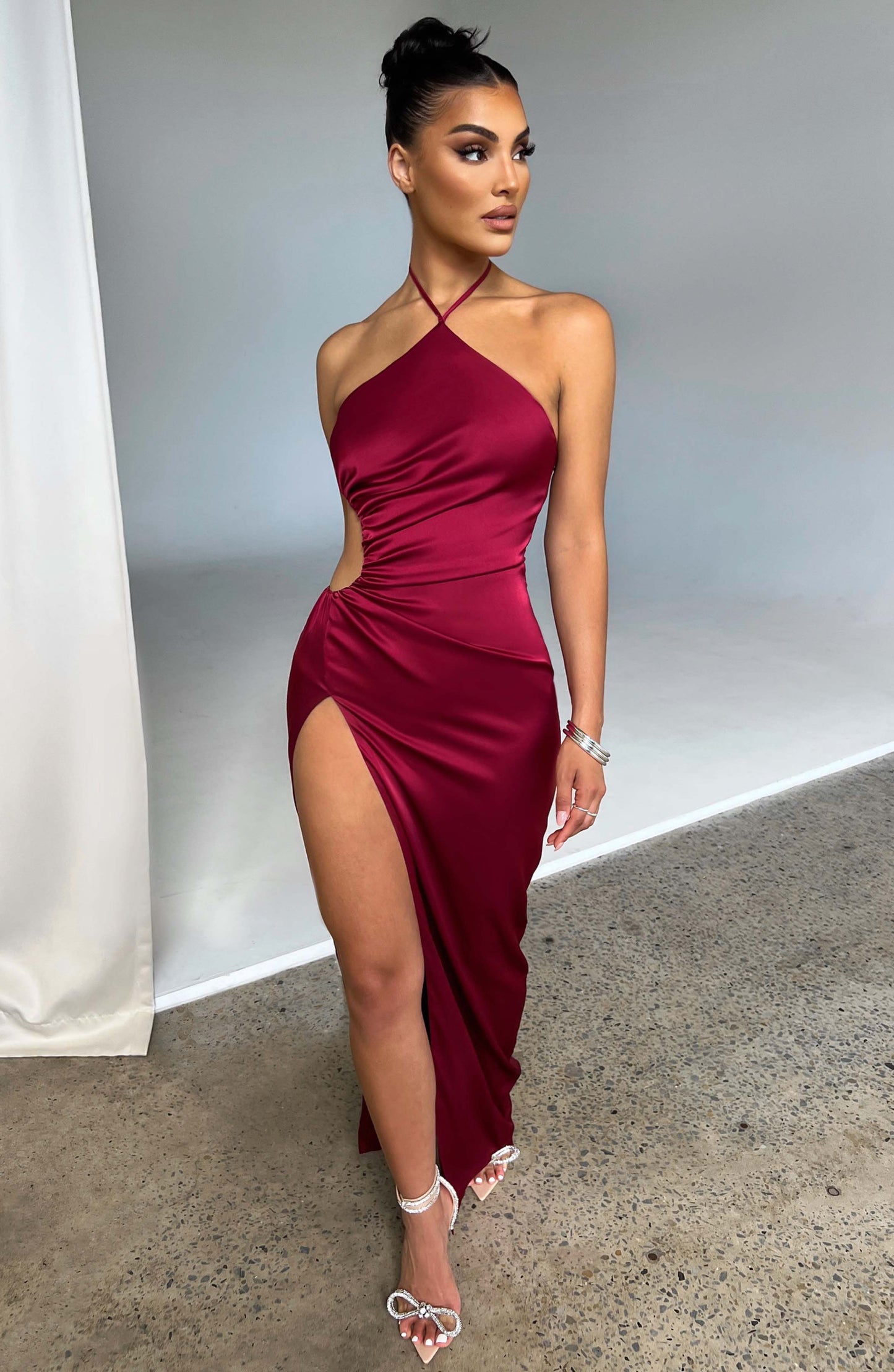 Vestido Maxi Vanessa - Vino