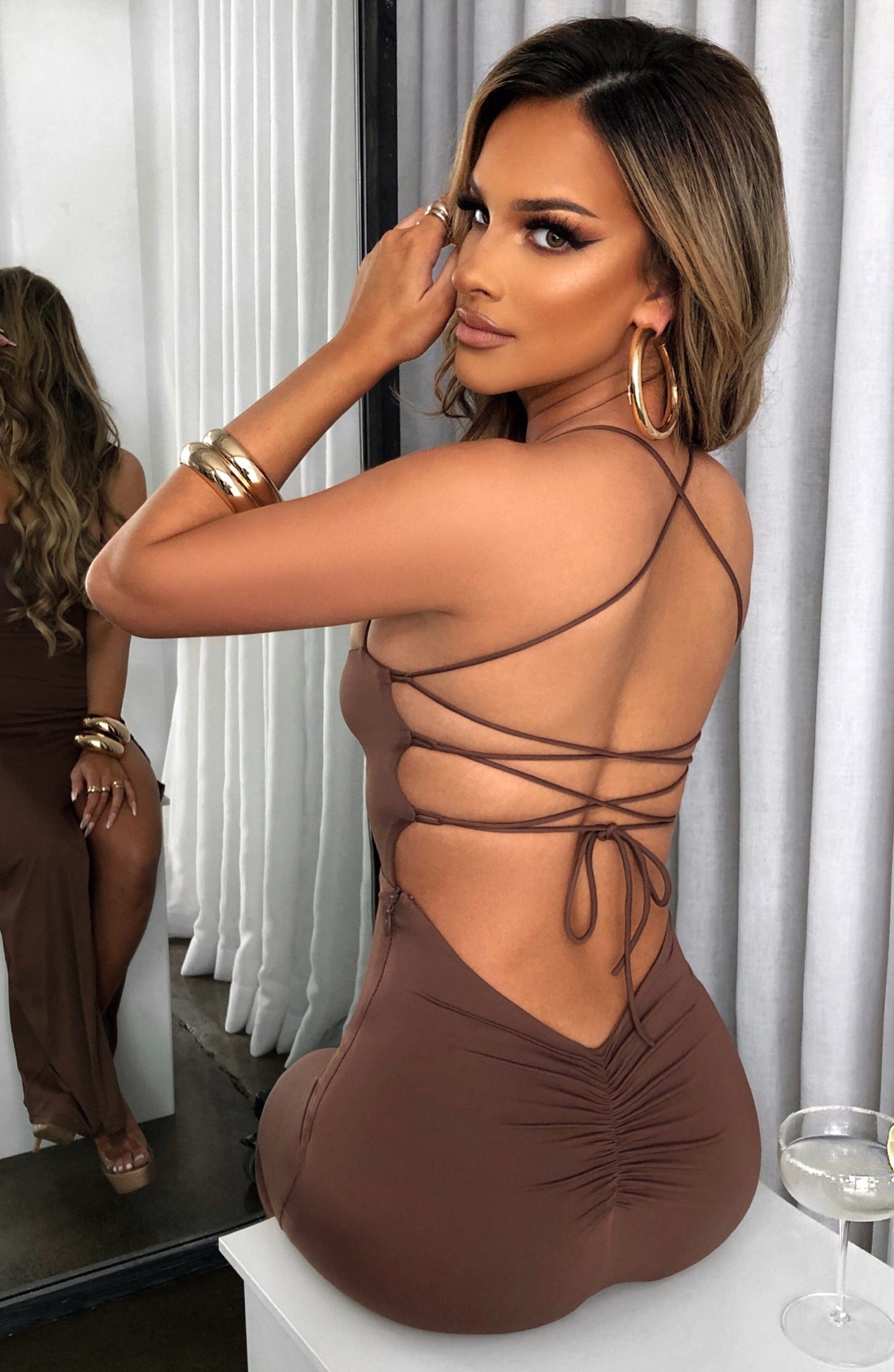 Vestido Maxi Victoria - Chocolate