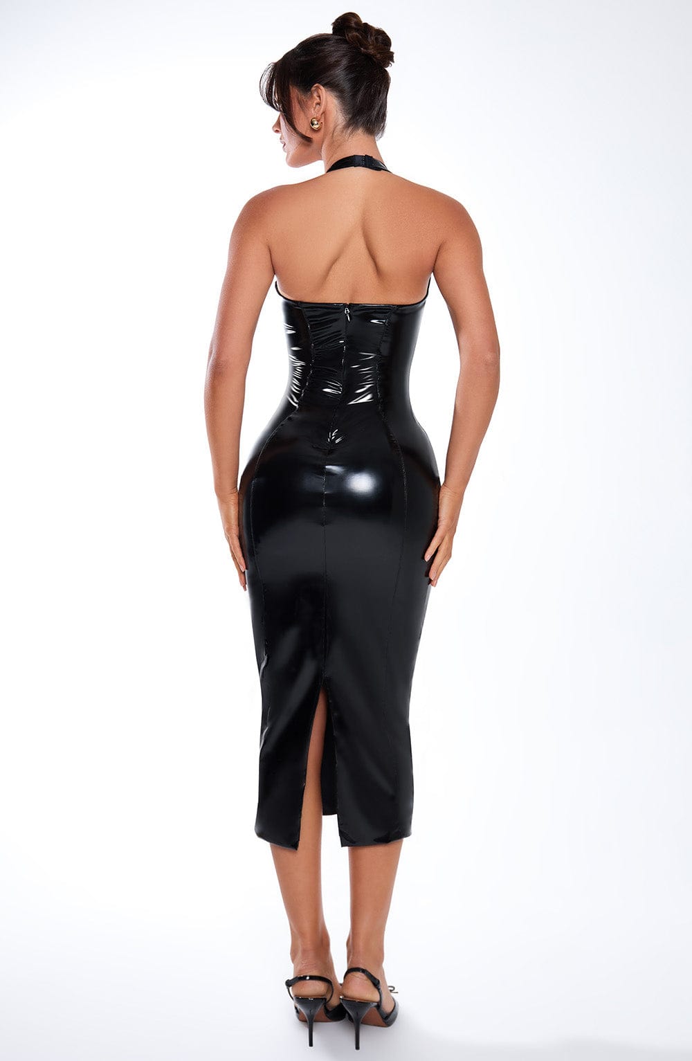 Vestido Midi Violette - Negro