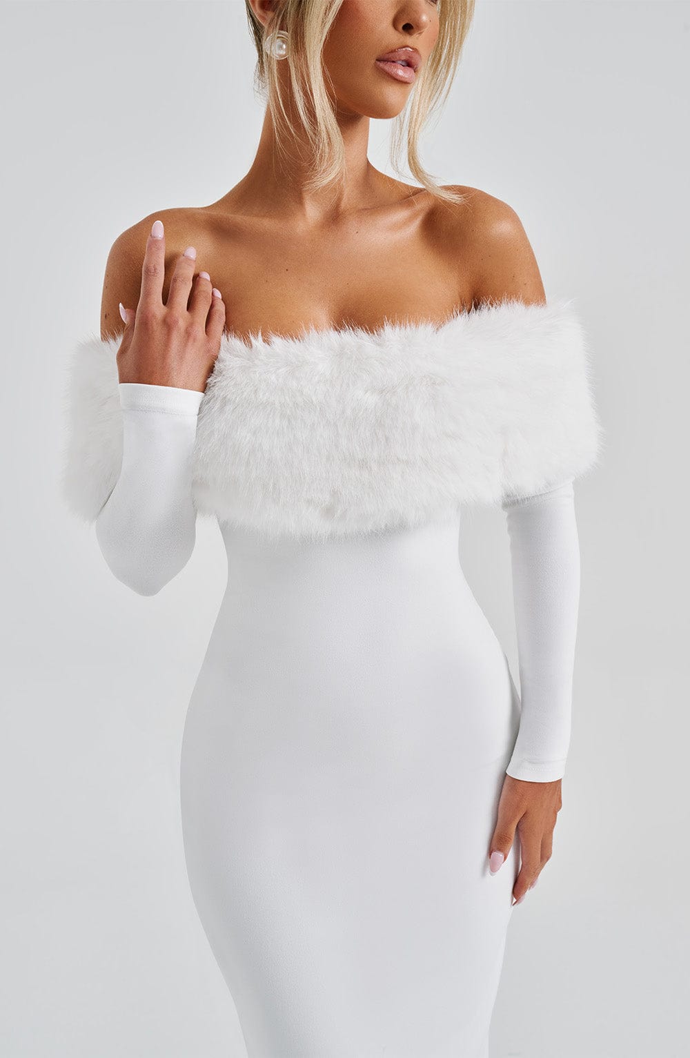 Vestido Midi Vittoria - Marfil