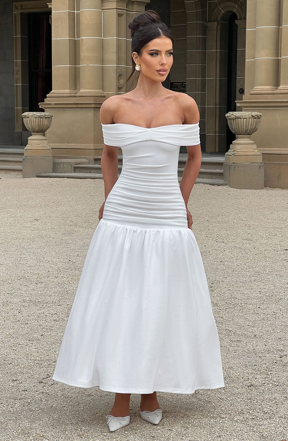 Vestido Midaxi Wilhelmina - Marfil