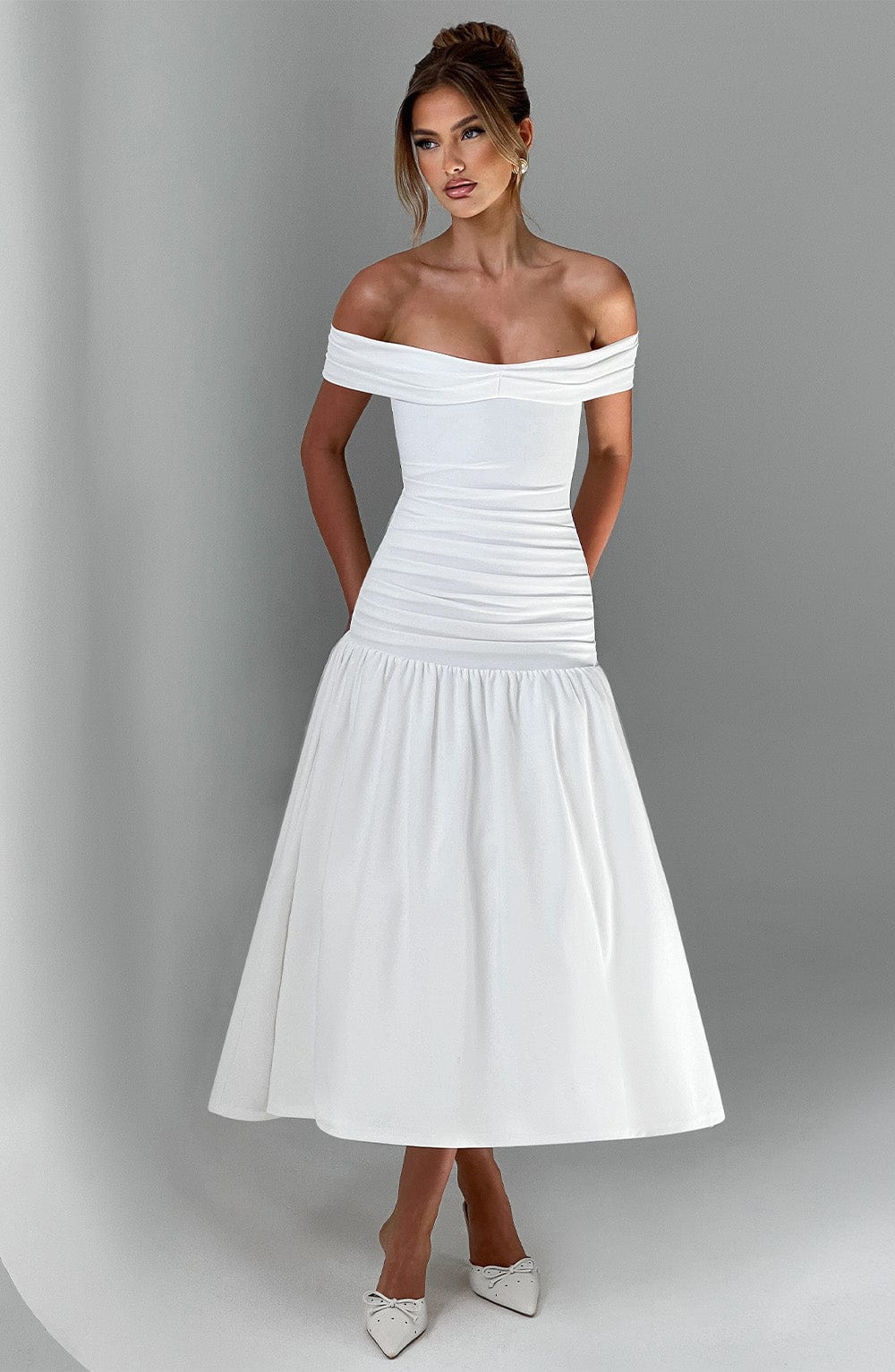Vestido Midaxi Wilhelmina - Marfil