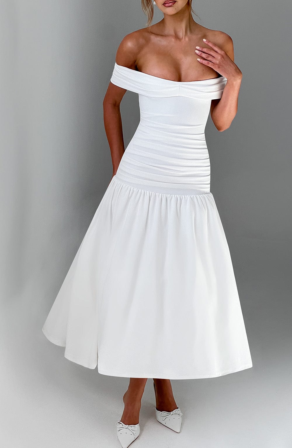 Vestido Midaxi Wilhelmina - Marfil