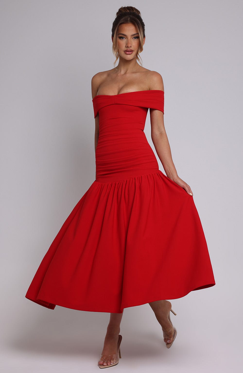 Vestido Midaxi Wilhelmina - Rojo