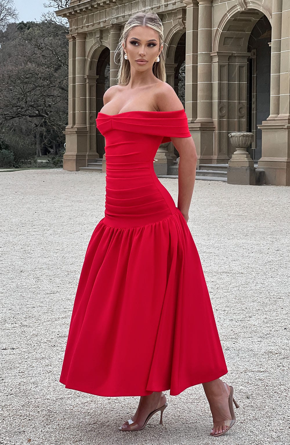 Vestido Midaxi Wilhelmina - Rojo