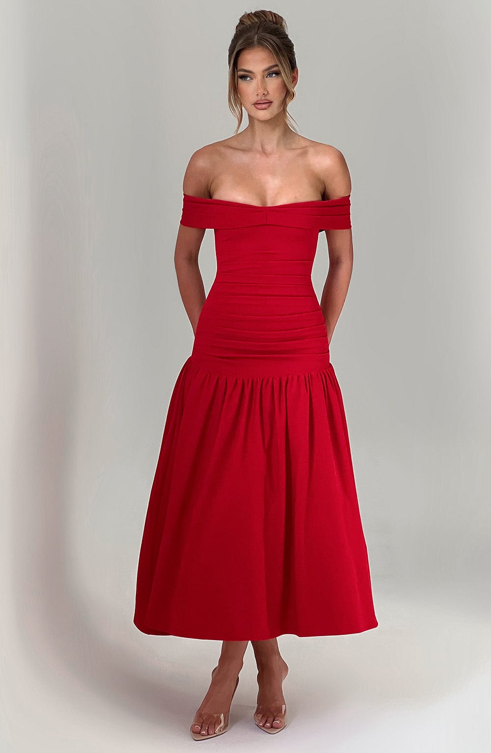 Vestido Midaxi Wilhelmina - Rojo