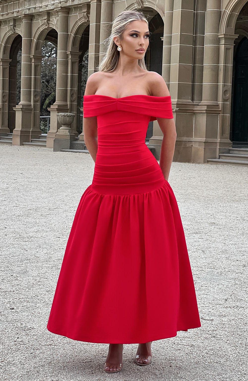 Vestido Midaxi Wilhelmina - Rojo