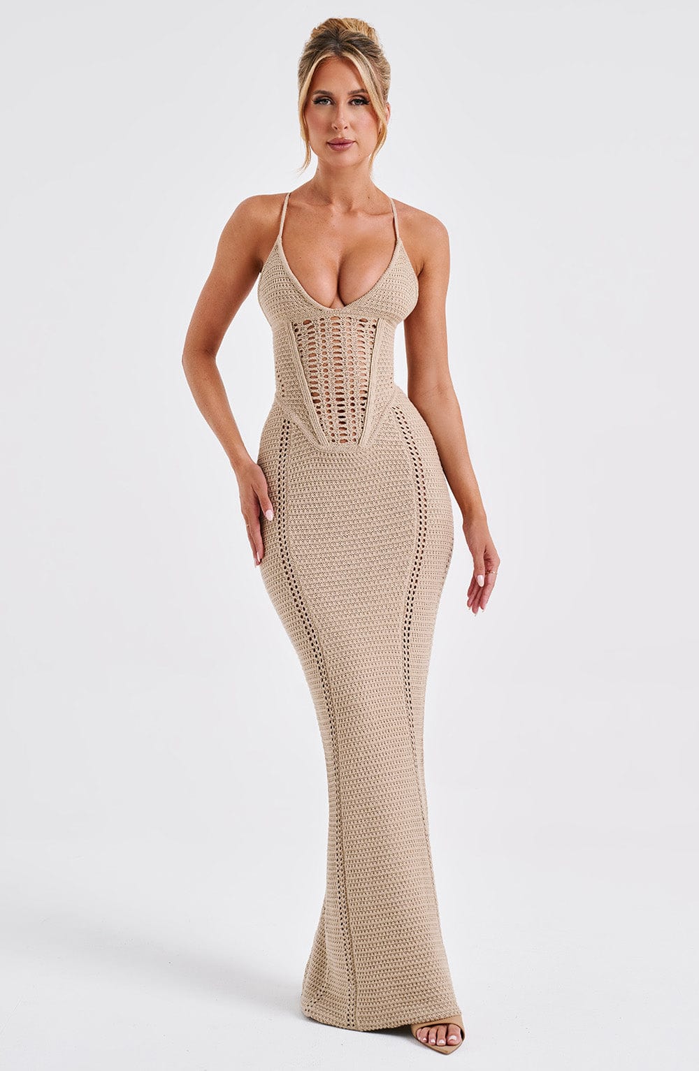 Vestido Maxi Xanthe - Beigef