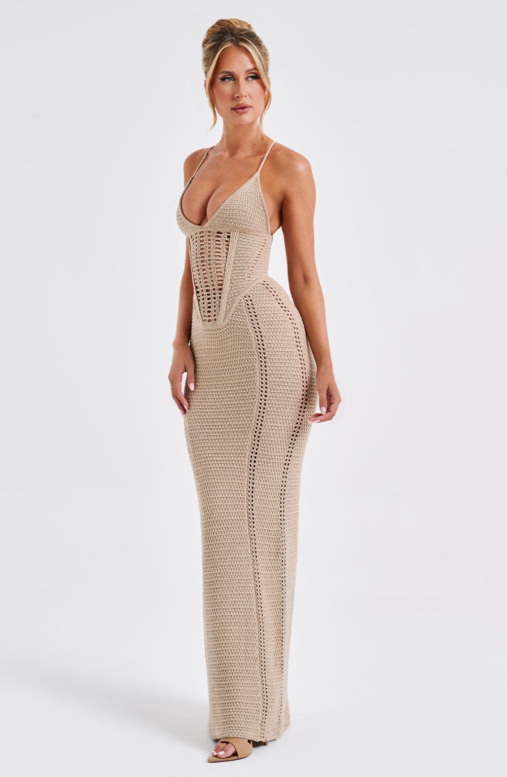 Vestido Maxi Xanthe - Beigef