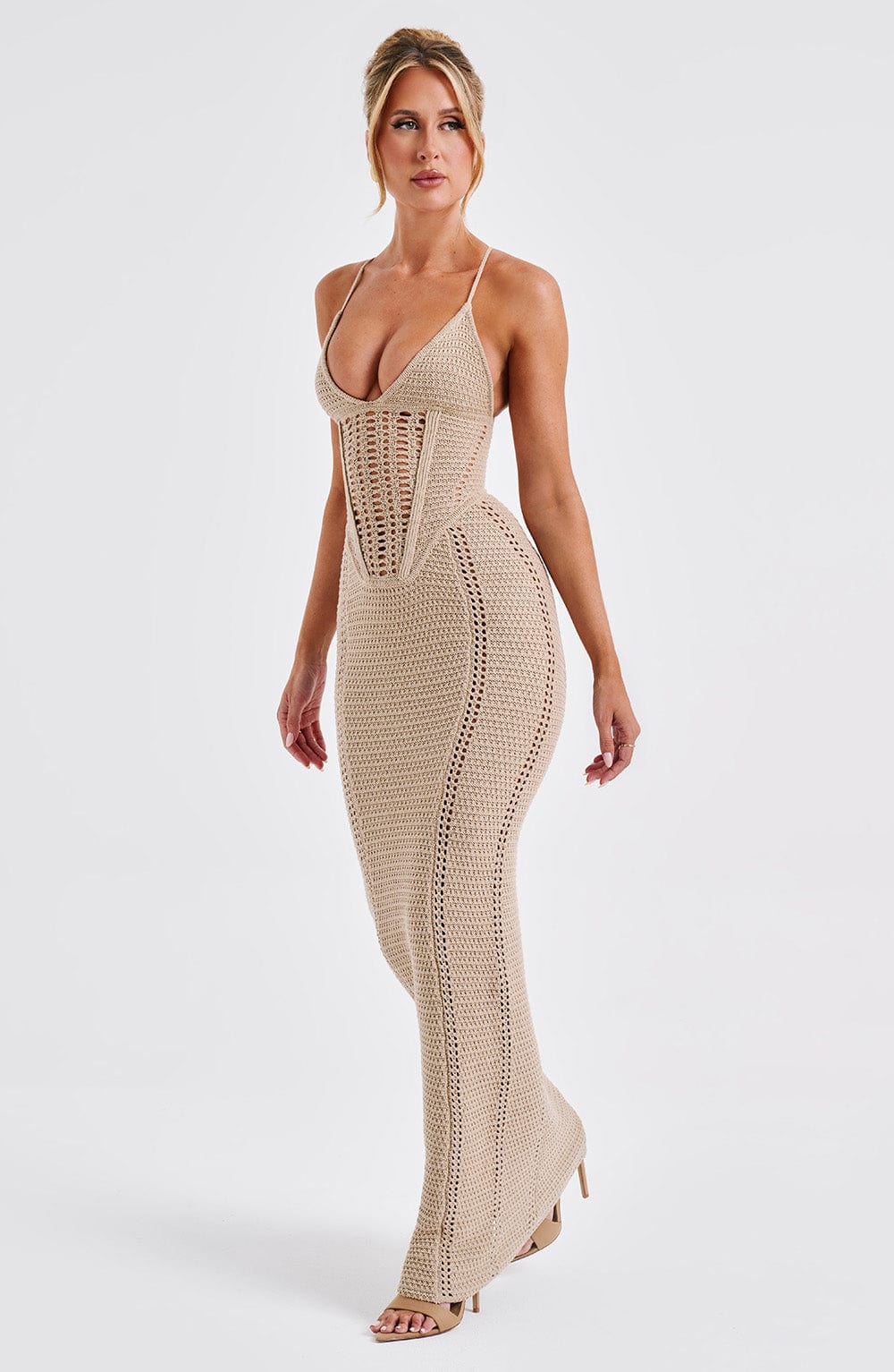 Vestido Maxi Xanthe - Beigef