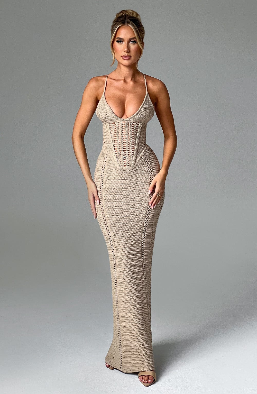 Vestido Maxi Xanthe - Beigef