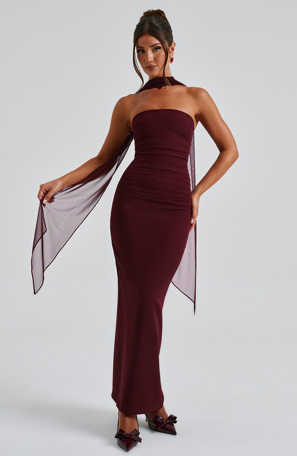 Vestido Maxi Yulia - Laca Cereza