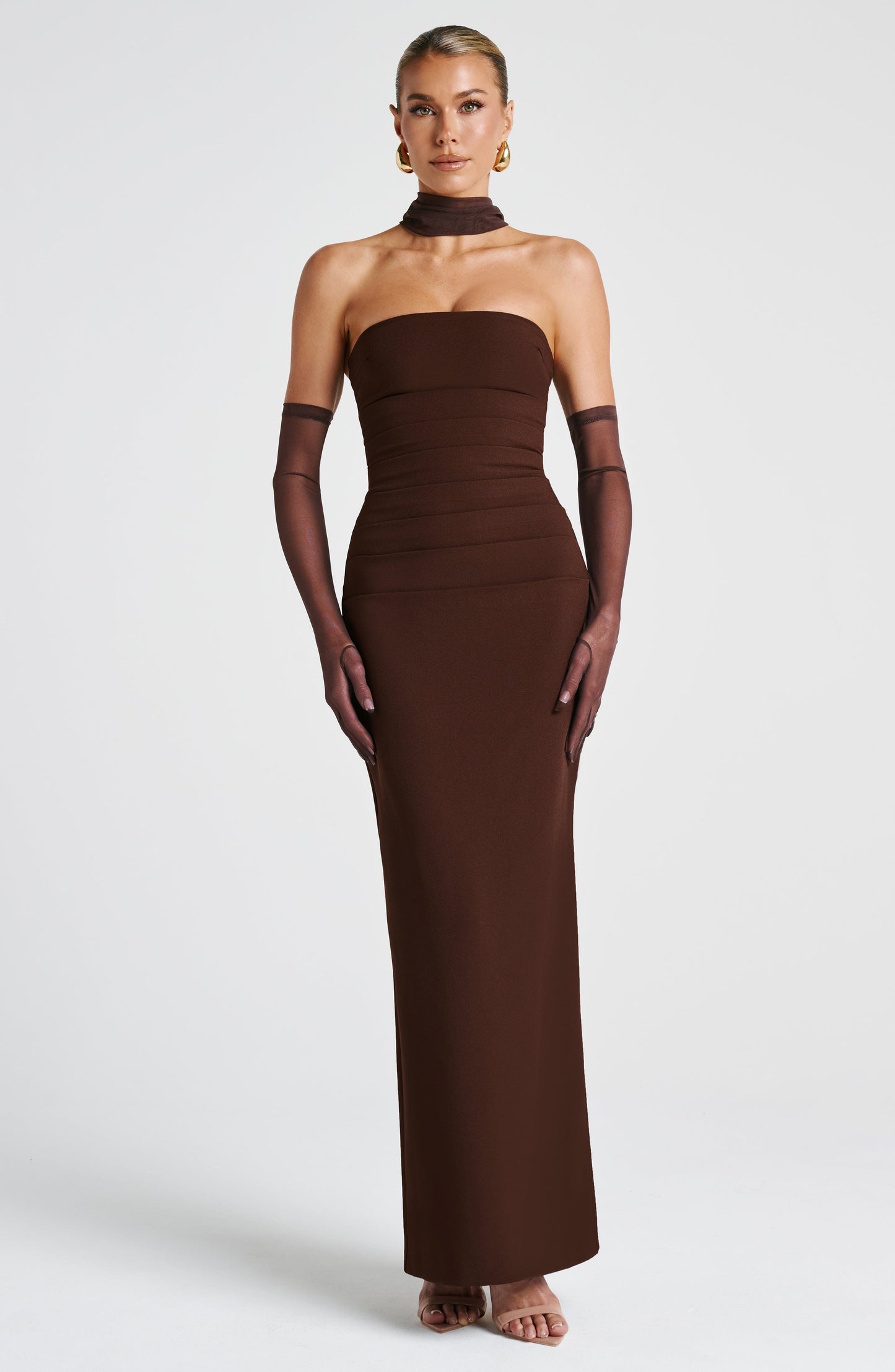 Vestido Maxi Yulia - Marrón Ciruela