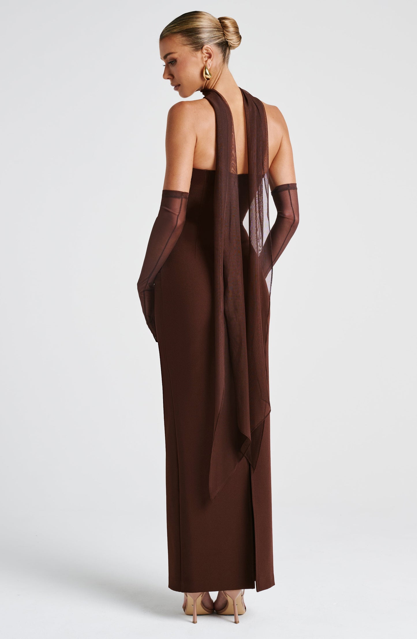 Vestido Maxi Yulia - Marrón Ciruela