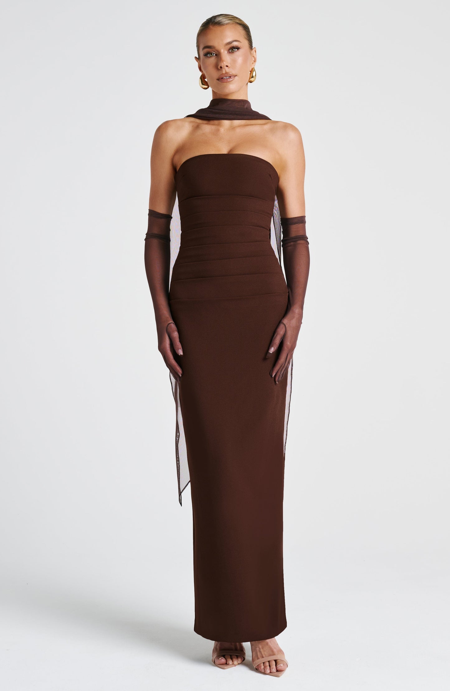 Vestido Maxi Yulia - Marrón Ciruela