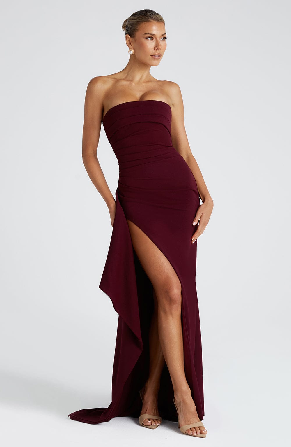 Vestido Maxi Zafira - Laca de Cereza
