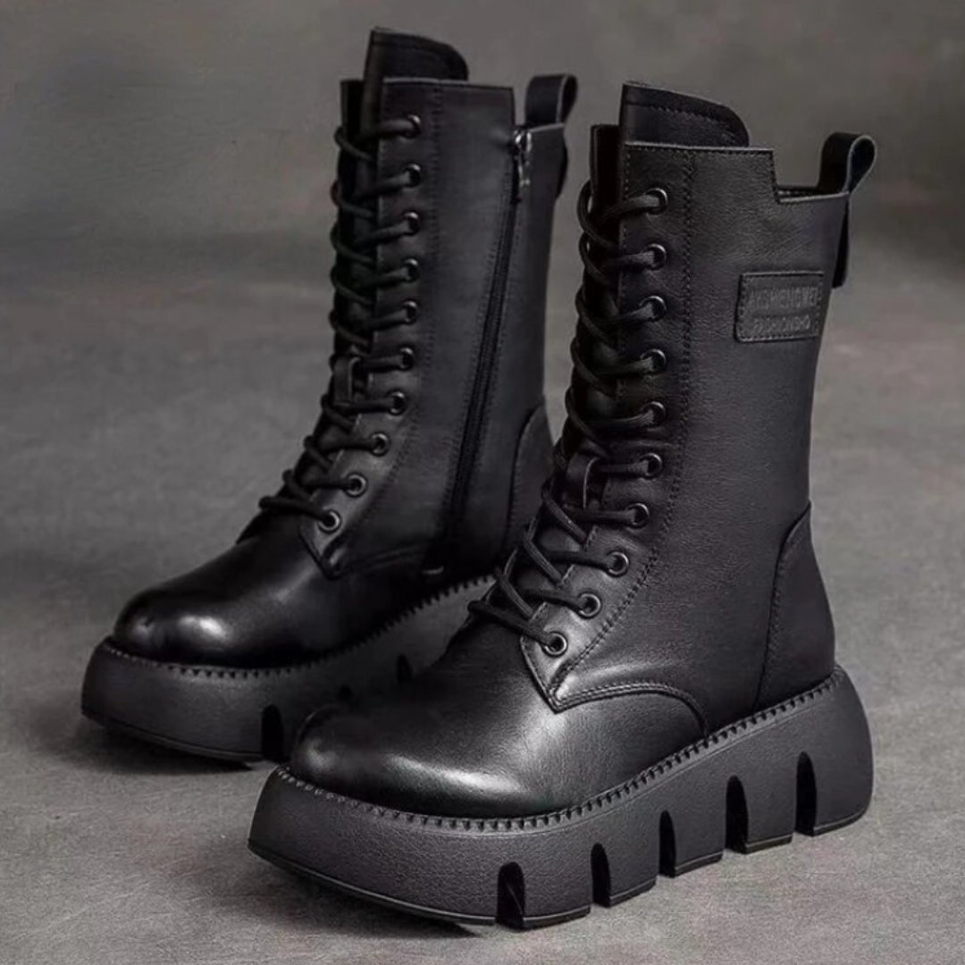 Orthopedic Leather Boots - Olivia