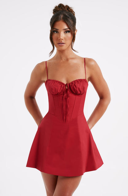 Vestido Mini Lacey - Rojo