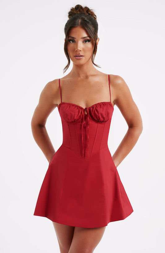 Vestido Mini Lacey - Rojo