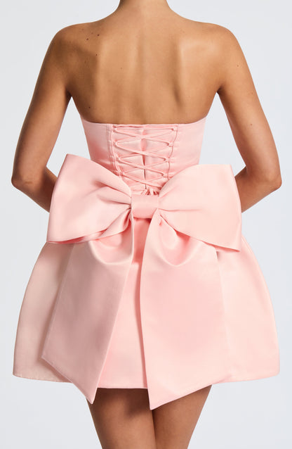 Vestido Mini Abbey - Rosa Empolvado
