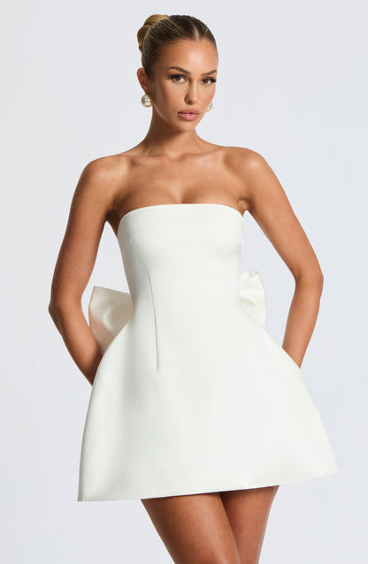 Vestido Mini Abbey - Marfil