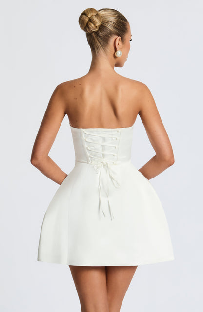 Vestido Mini Abbey - Marfil