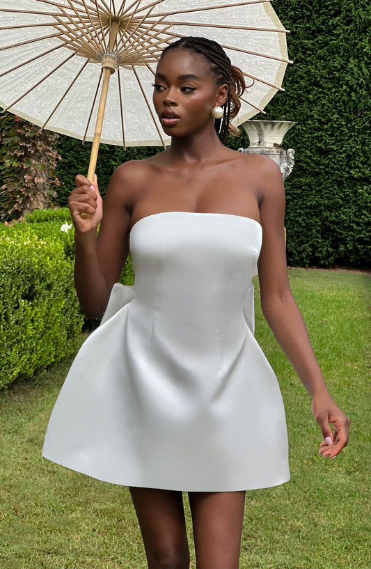 Vestido Mini Abbey - Marfil