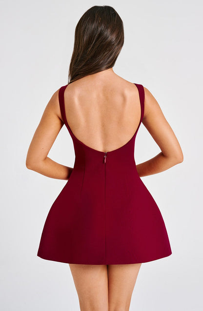 Vestido Mini Alana - Vino
