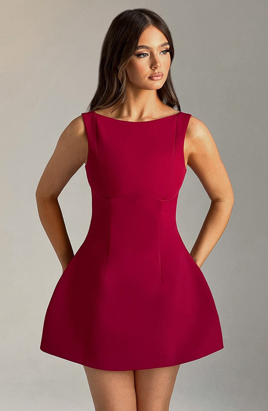 Vestido Mini Alana - Vino