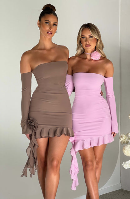 Vestido Mini Alix - Chocolate
