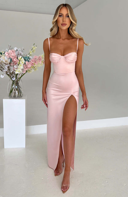 Vestido Maxi Alora - Rosa Empolvado