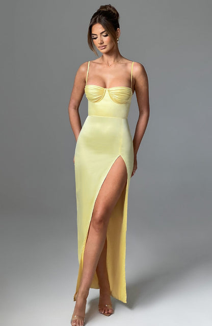 Vestido Maxi Alora - Limón