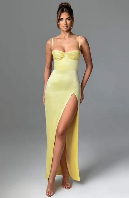 Vestido Maxi Alora - Limón