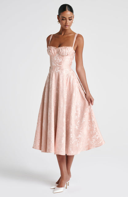 Vestido Midi Amity - Durazno Suave