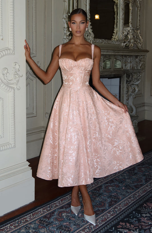Vestido Midi Amity - Durazno Suave