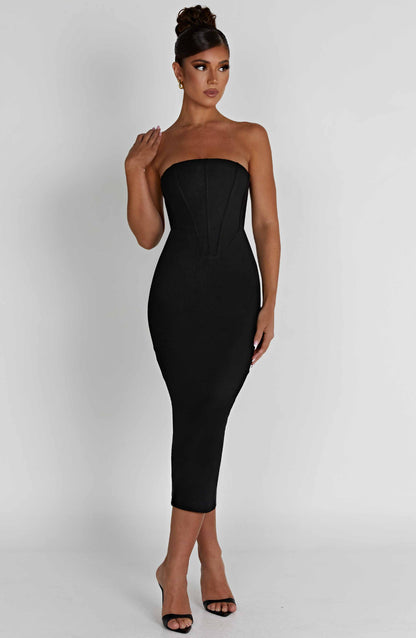 Vestido Midi Amore - Negro