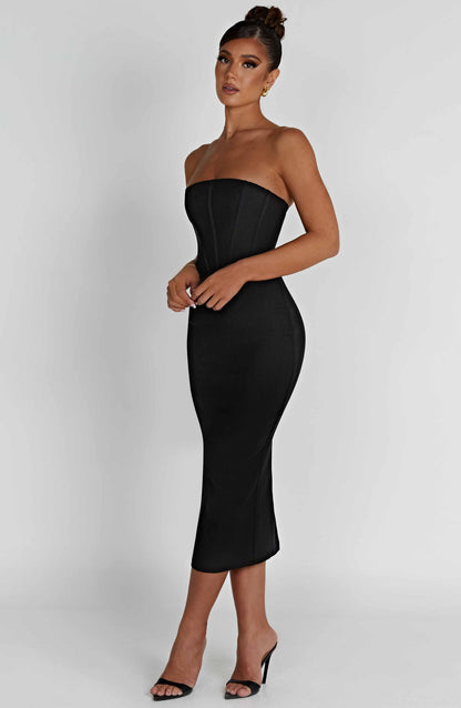 Vestido Midi Amore - Negro