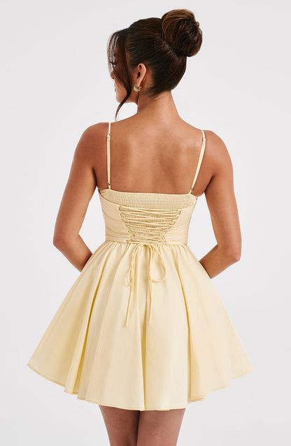 Vestido Mini Analeigh - Limón