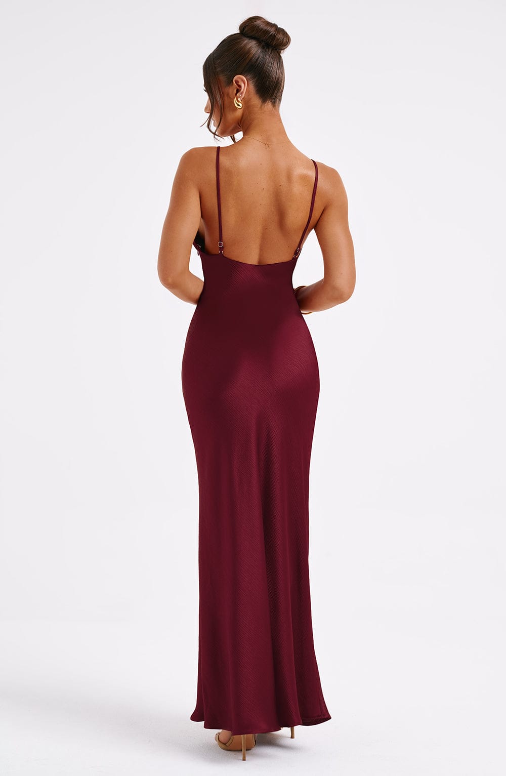 Vestido Maxi Anja - Burdeos