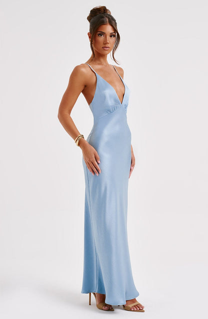 Vestido Maxi Anja - Turquesa